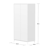 SAGA Wardrobe, 2 door, White WARDROBE ACTIVE flexa-com.myshopify.com