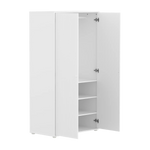 SAGA Wardrobe, 2 door, White with grooves WARDROBE ACTIVE flexa-com.myshopify.com
