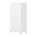 SAGA Wardrobe, 2 door, White with grooves WARDROBE ACTIVE flexa-com.myshopify.com
