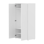 SAGA Wardrobe, 2 door, White with grooves WARDROBE ACTIVE flexa-com.myshopify.com