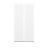 SAGA Wardrobe, 2 door, White with grooves WARDROBE ACTIVE flexa-com.myshopify.com