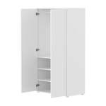 SAGA Wardrobe, 2 door, White with grooves WARDROBE ACTIVE flexa-com.myshopify.com
