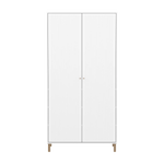 SAGA Wardrobe, 2 door, White with grooves WARDROBE ACTIVE flexa-com.myshopify.com