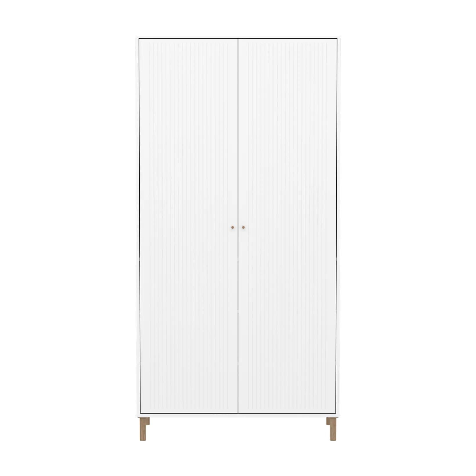 SAGA Wardrobe, 2 door, White with grooves WARDROBE ACTIVE flexa-com.myshopify.com