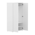 SAGA Wardrobe, 2 door, White with grooves WARDROBE ACTIVE flexa-com.myshopify.com