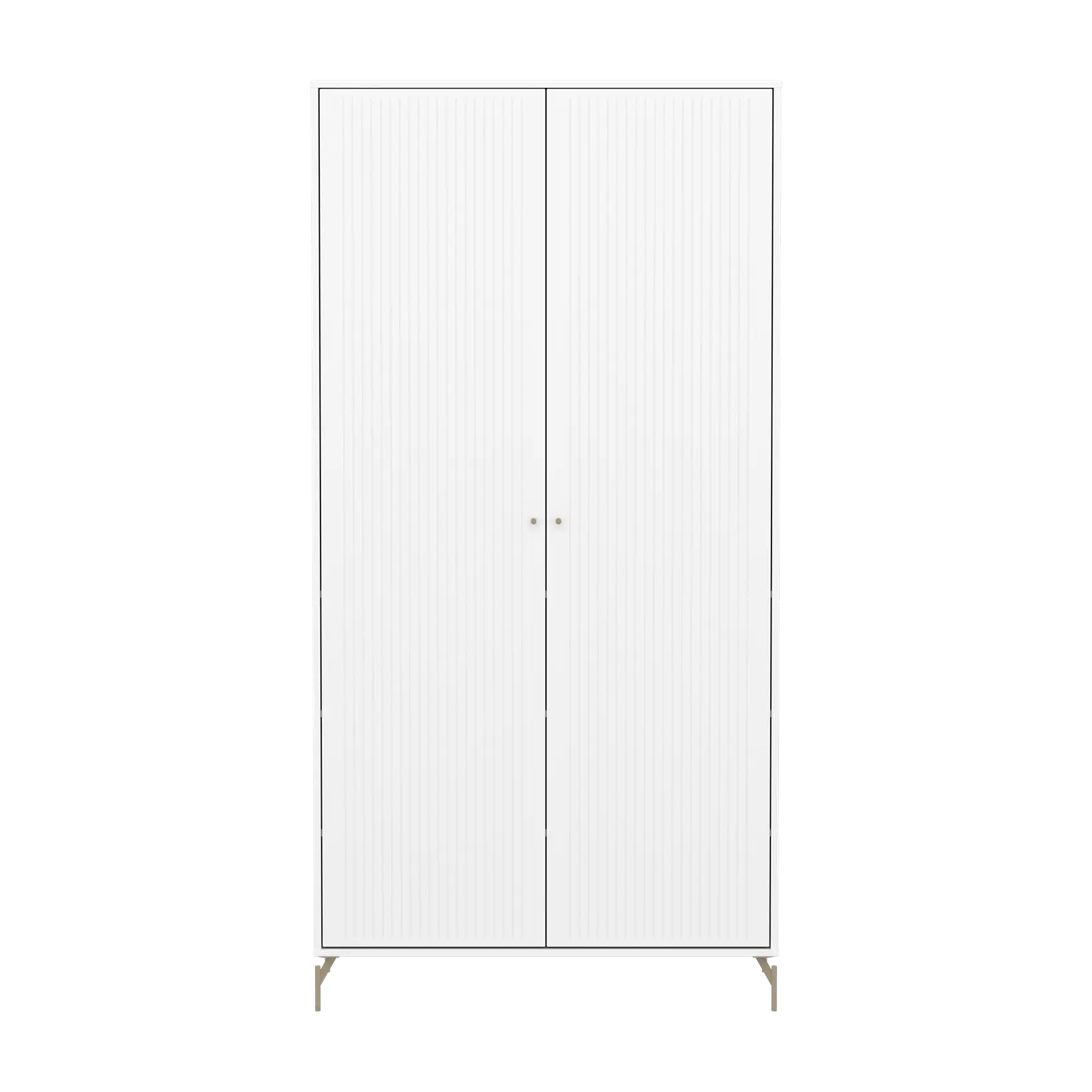 SAGA Wardrobe, 2 door, White with grooves WARDROBE ACTIVE flexa-com.myshopify.com