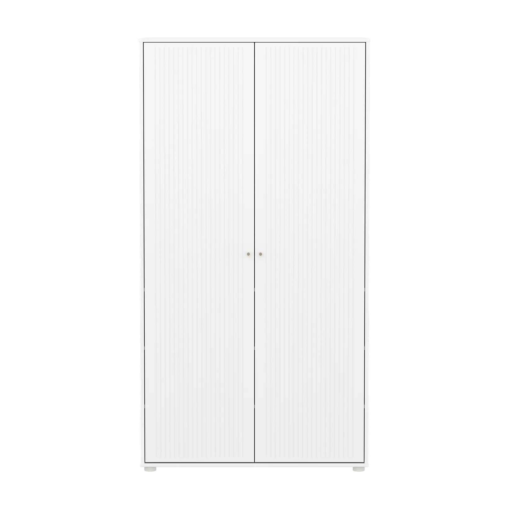 SAGA Wardrobe, 2 door, White with grooves WARDROBE ACTIVE flexa-com.myshopify.com