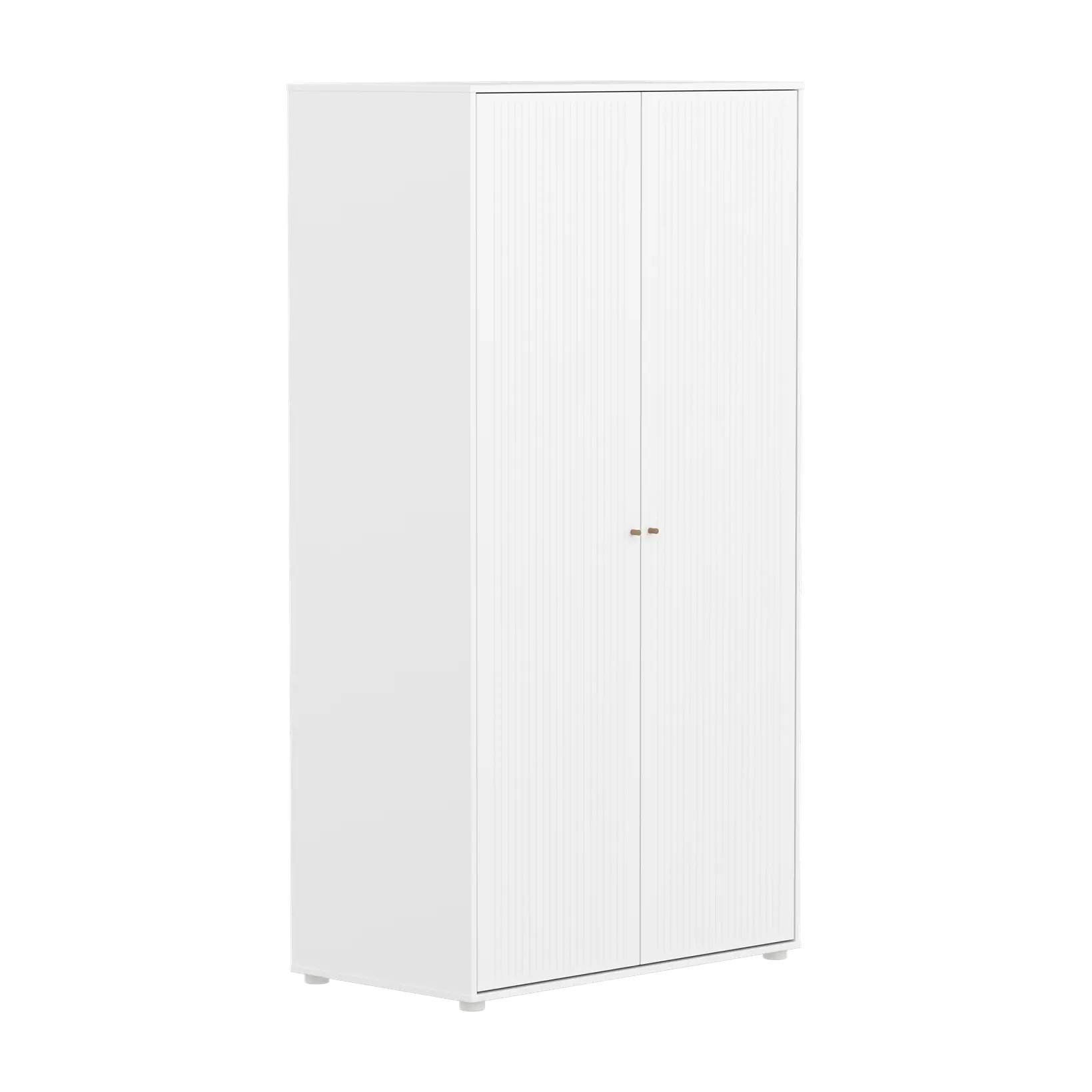 SAGA Wardrobe, 2 door, White with grooves WARDROBE ACTIVE flexa-com.myshopify.com