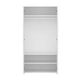 SAGA Wardrobe, 2 door, White with grooves WARDROBE ACTIVE flexa-com.myshopify.com
