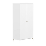 SAGA Wardrobe, 2 door, White with grooves WARDROBE ACTIVE flexa-com.myshopify.com