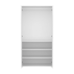 SAGA Wardrobe, 2 door, White with grooves WARDROBE ACTIVE flexa-com.myshopify.com