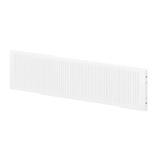 FLEXA Safety Rail, 1/2, WHITE, Grooves for Slide
