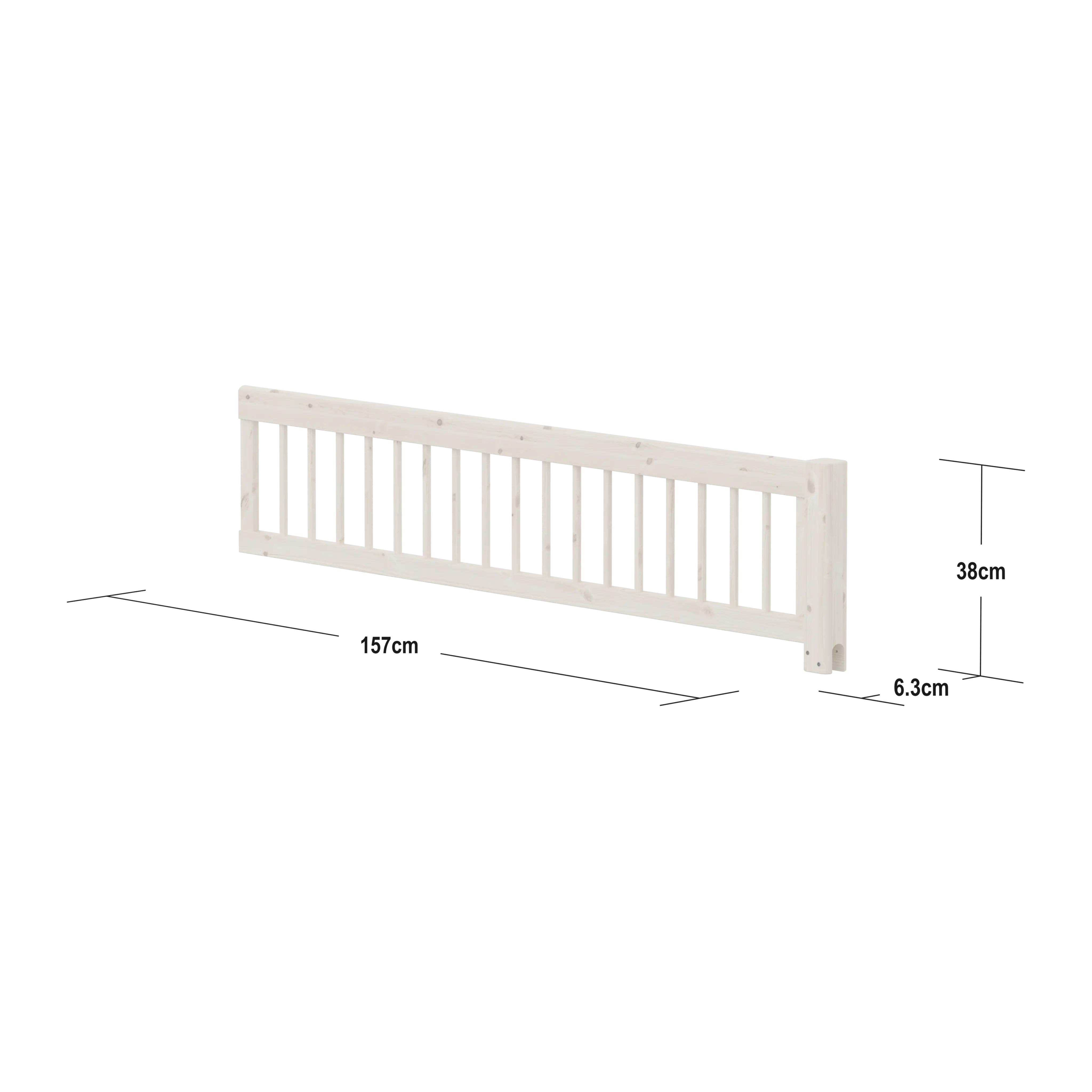 FLEXA Safety Rail, 3/4, CLASSIC White Washed, Crossbars, view 4