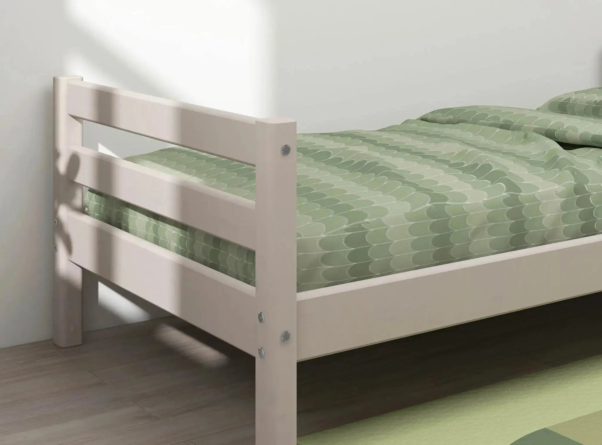 Single Bed, 90x200 cm, Grey SINGLE_BED 200 flexa-com.myshopify.com