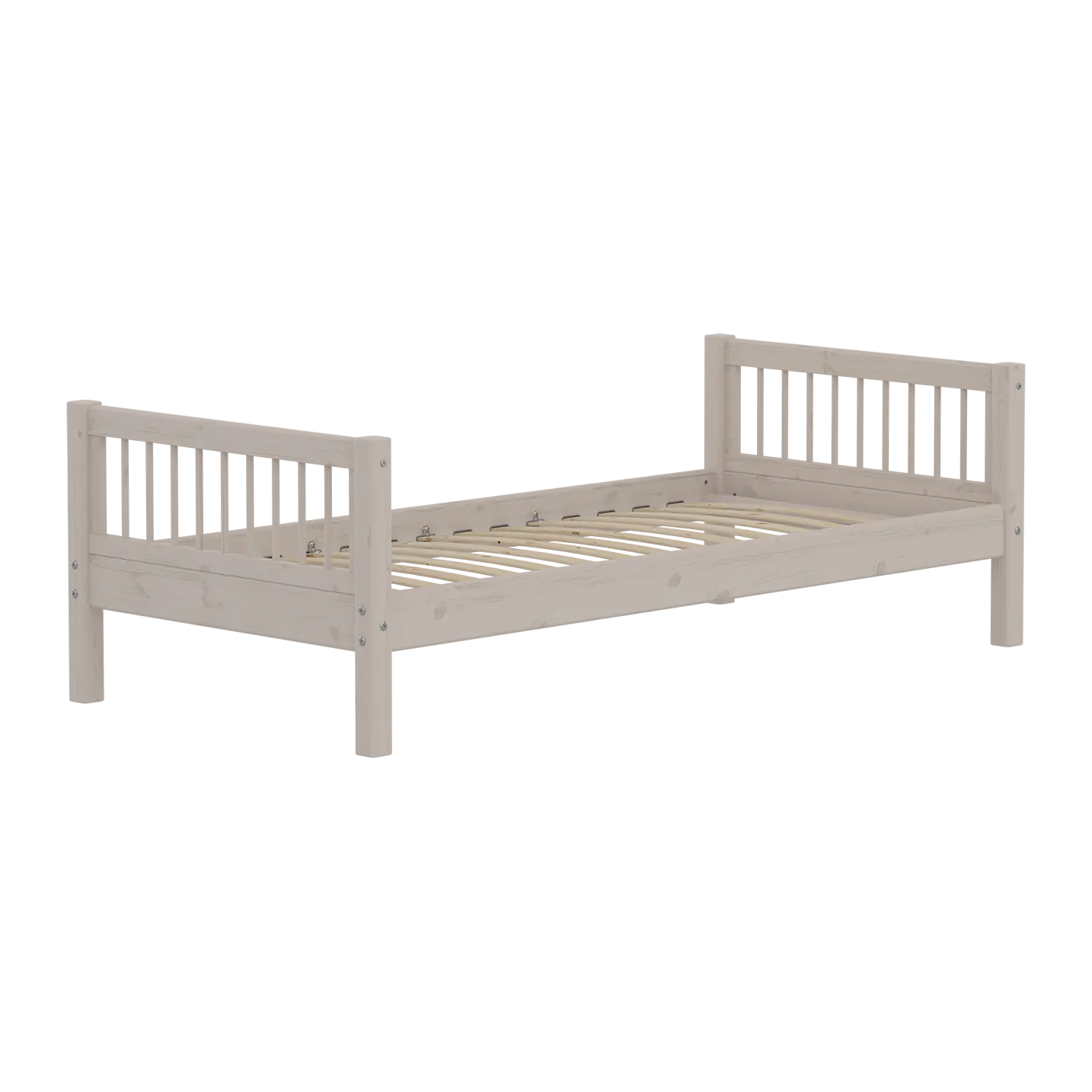 Single Bed, 90x200 cm, Grey SINGLE_BED 200 flexa-com.myshopify.com