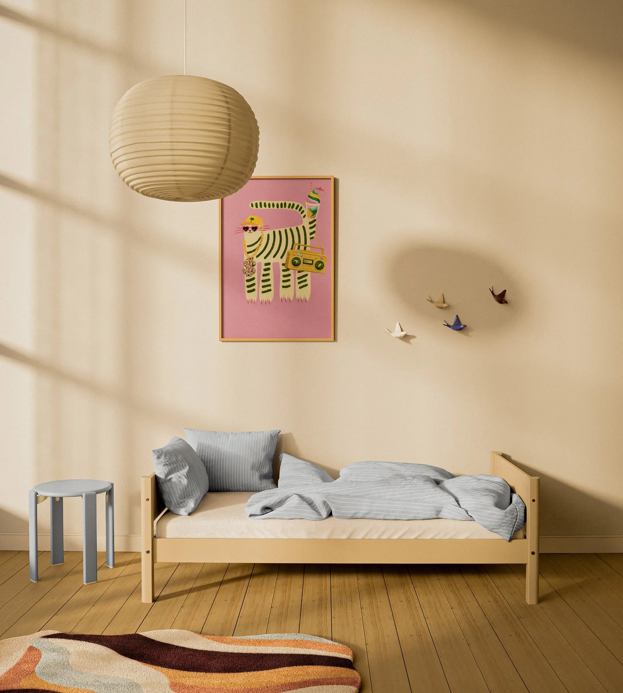 Single Bed, 90x200 cm, Sand SINGLE_BED 200 flexa-com.myshopify.com