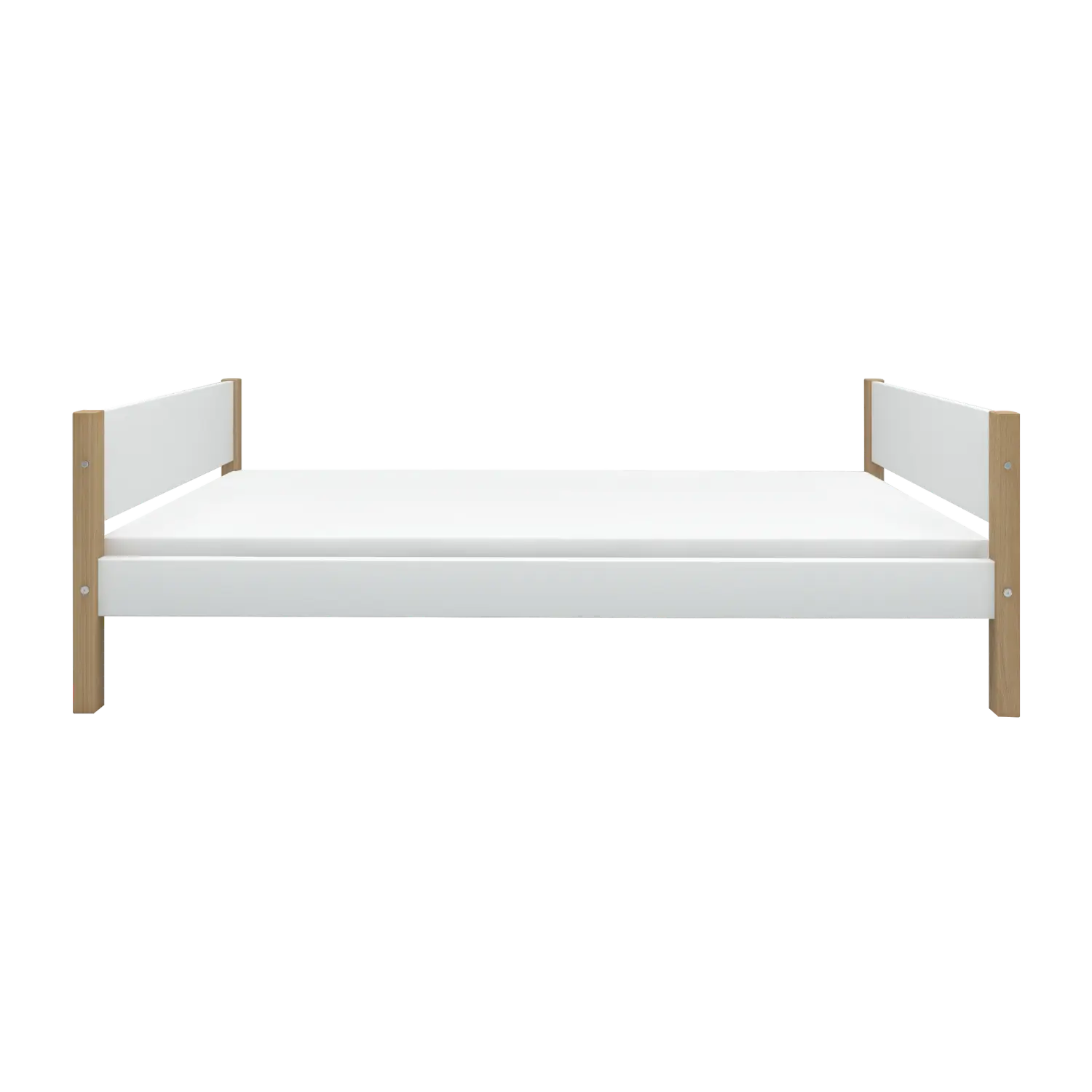 Single Bed, 90x200 cm, White/Oak SINGLE_BED 200 flexa-com.myshopify.com