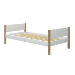 Single Bed, 90x200 cm, White/Oak SINGLE_BED 200 flexa-com.myshopify.com