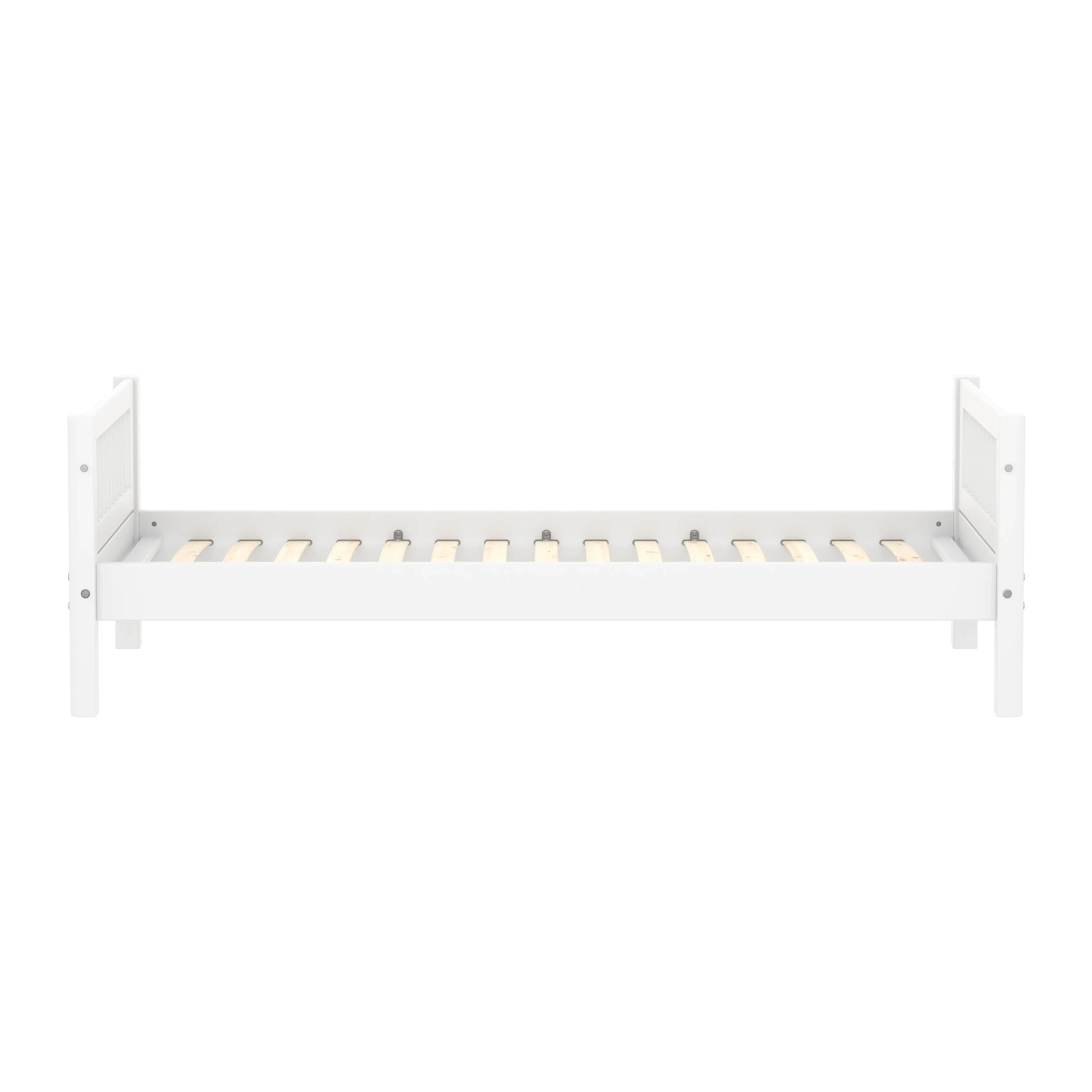 Single Bed with Crossbars, 90x200 cm, White SINGLE_BED 200 flexa-com.myshopify.com