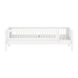 Single Bed with Crossbars and Safety Rail, 90x200 cm, White SINGLE_BED 90X200 flexa-com.myshopify.com