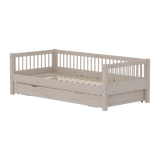 Single Bed with Guest Bed, 90x200 cm, Grey SINGLE_BED 200 flexa-com.myshopify.com