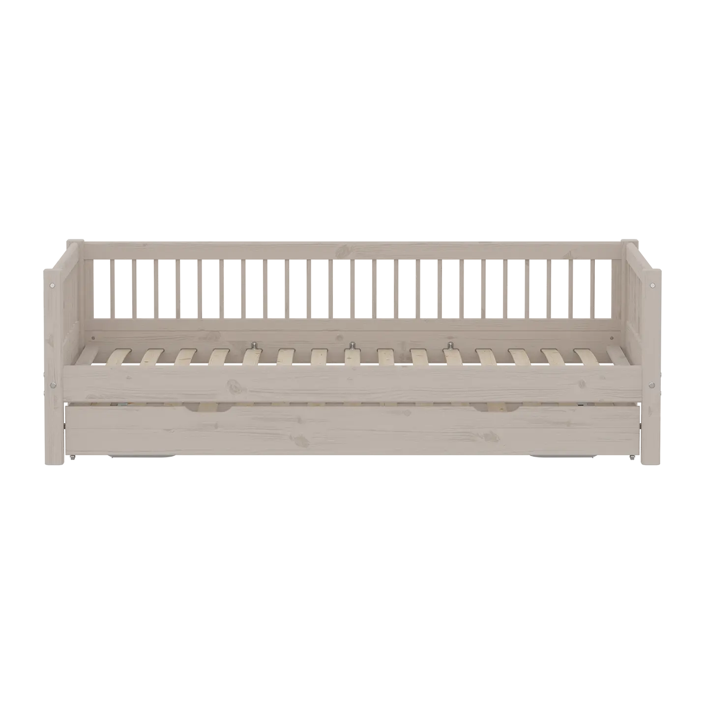 Single Bed with Guest Bed, 90x200 cm, Grey SINGLE_BED 200 flexa-com.myshopify.com