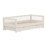 Single Bed with Guest Bed, 90x200 cm, White SINGLE_BED 200 flexa-com.myshopify.com