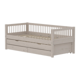 Single Bed with Guest Bed, Storage, 90x200 cm, Grey SINGLE_BED 200 flexa-com.myshopify.com