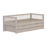 Single Bed with Guest Bed, Storage, 90x200 cm, Grey SINGLE_BED 200 flexa-com.myshopify.com