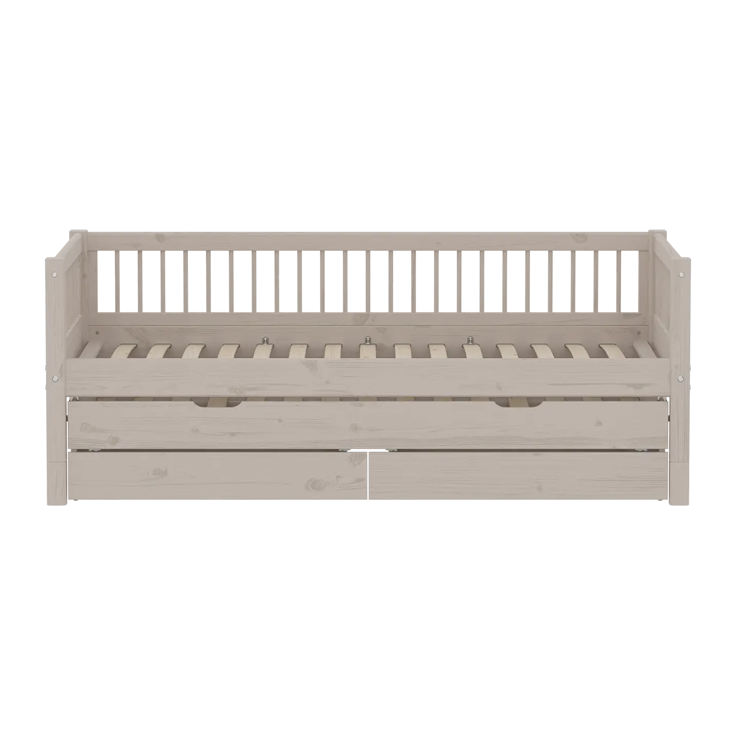 Single Bed with Guest Bed, Storage, 90x200 cm, Grey SINGLE_BED 200 flexa-com.myshopify.com