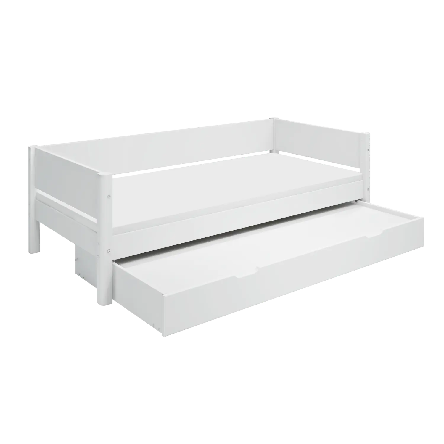 Single Bed with Pull-out Bed, 90x200 cm, White SINGLE_BED 200 flexa-com.myshopify.com