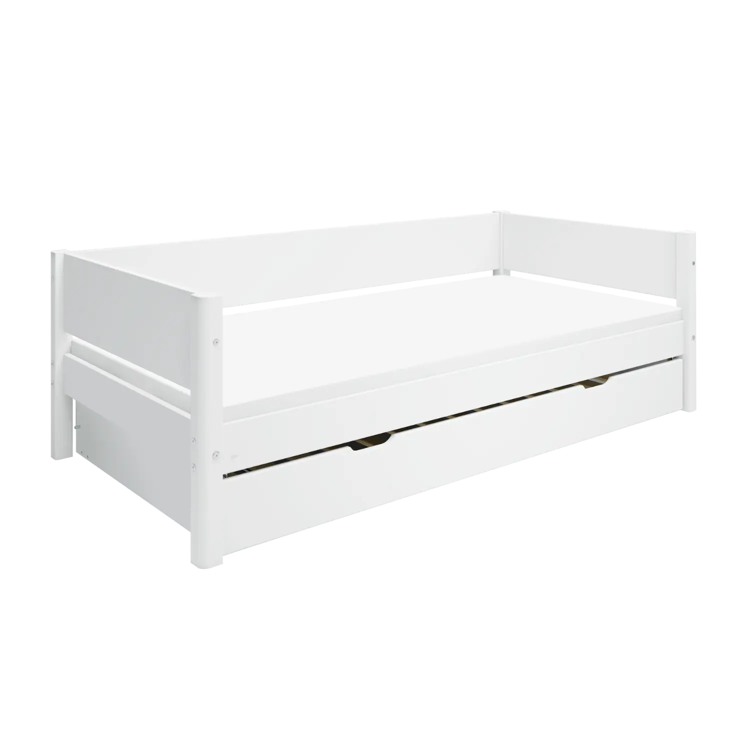 Single Bed with Pull-out Bed, 90x200 cm, White SINGLE_BED 200 flexa-com.myshopify.com