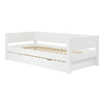 Single Bed with Pull-out Bed, 90x200 cm, White SINGLE_BED 200 flexa-com.myshopify.com
