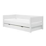 Single Bed with Pull-out Bed, 90x200 cm, White SINGLE_BED 200 flexa-com.myshopify.com