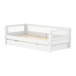 Single Bed with Pull-out Bed and Crossbars, 90x200 cm, White SINGLE_BED 200 flexa-com.myshopify.com