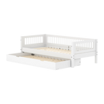 Single Bed with Pull-out Bed and Crossbars, 90x200 cm, White SINGLE_BED 200 flexa-com.myshopify.com
