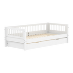 Single Bed with Pull-out Bed and Crossbars, 90x200 cm, White SINGLE_BED 200 flexa-com.myshopify.com