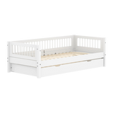 Single Bed with Pull-out Bed and Crossbars, 90x200 cm, White SINGLE_BED 200 flexa-com.myshopify.com