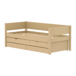 Single Bed with Pull-out Bed and Storage, 90x200 cm, Sand SINGLE_BED 200 flexa-com.myshopify.com