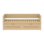 Single Bed with Pull-out Bed and Storage, 90x200 cm, Sand SINGLE_BED 200 flexa-com.myshopify.com
