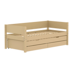 Single Bed with Pull-out Bed and Storage, 90x200 cm, Sand SINGLE_BED 200 flexa-com.myshopify.com