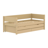 Single Bed with Pull-out Bed and Storage, 90x200 cm, Sand SINGLE_BED 200 flexa-com.myshopify.com