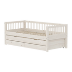 Single Bed with Pull-out Bed and Storage, 90x200 cm, White SINGLE_BED 200 flexa-com.myshopify.com