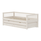 Single Bed with Pull-out Bed and Storage, 90x200 cm, White SINGLE_BED 200 flexa-com.myshopify.com