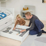 Single Bed with Pull-out Bed and Storage, 90x200 cm, White SINGLE_BED 200 flexa-com.myshopify.com