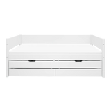 Single Bed with Pull-out Bed and Storage, 90x200 cm, White SINGLE_BED 200 flexa-com.myshopify.com