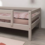 Single Bed with Safety Rail, 90x200 cm, Grey SINGLE_BED 200 flexa-com.myshopify.com