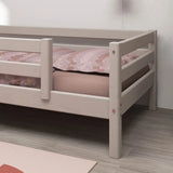 Single Bed with Safety Rail, 90x200 cm, Grey SINGLE_BED 200 flexa-com.myshopify.com