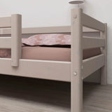 Single Bed with Safety Rail, 90x200 cm, Grey SINGLE_BED 200 flexa-com.myshopify.com