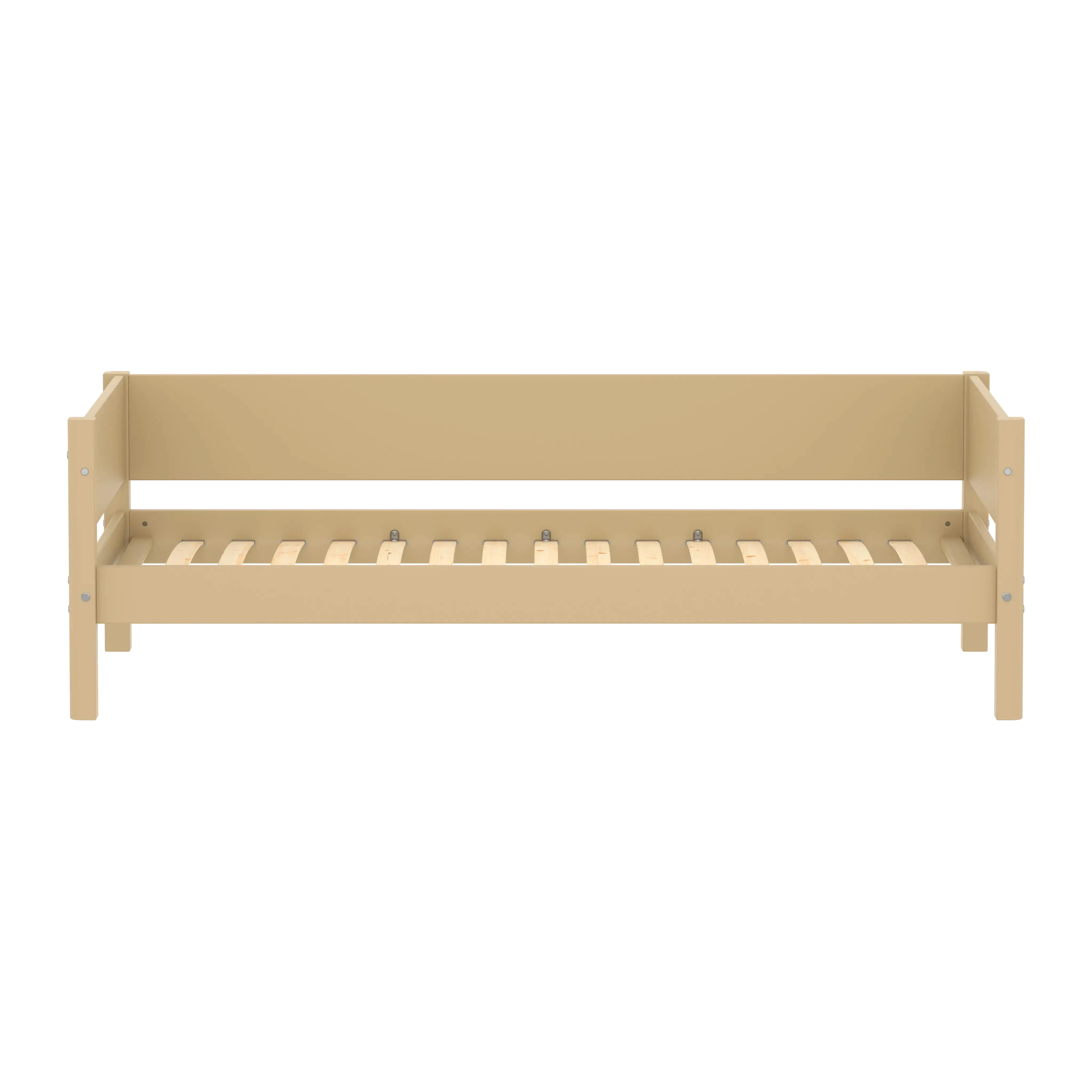 Single Bed with Safety Rail, 90x200 cm, Sand SINGLE_BED 200 flexa-com.myshopify.com